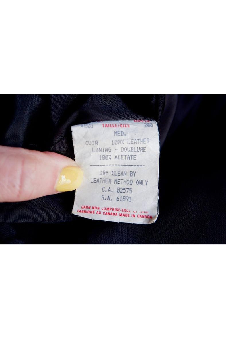 Laurel by Escada Yellow Leather Bomber Jacket