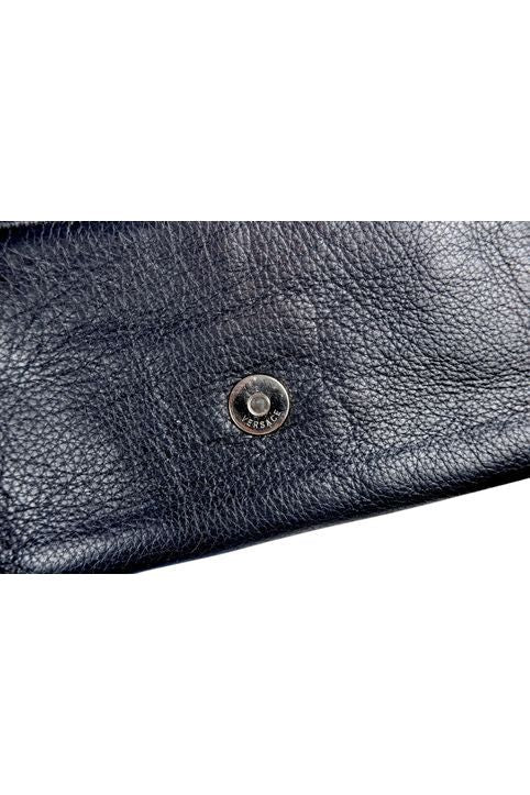 Vintage Gianni Versace Black Leather Studded Clutch Fanny Pack