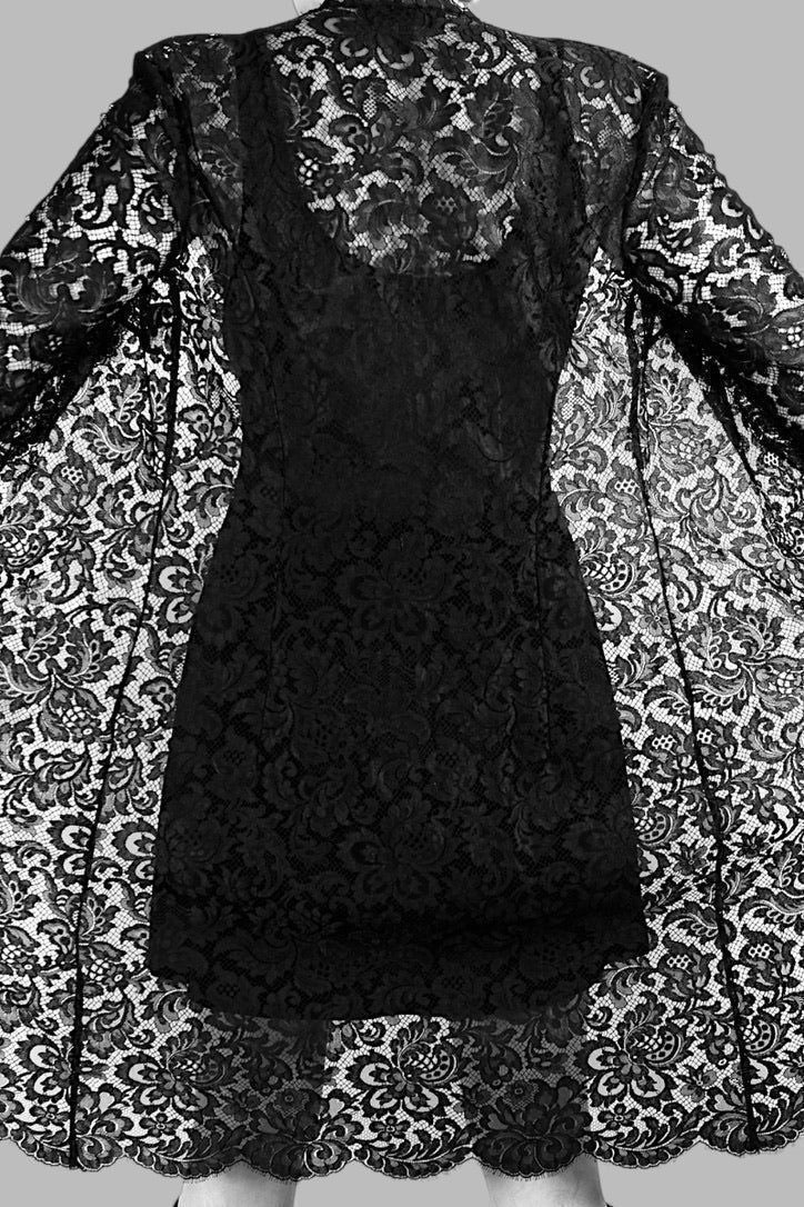 Vintage Escada Lace Duster S/M