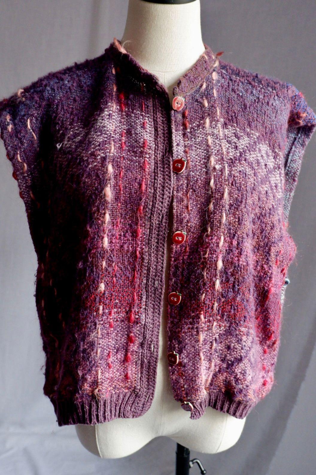 Maggie Doyle Hand Knit Absolutely Adorable Vest M/L