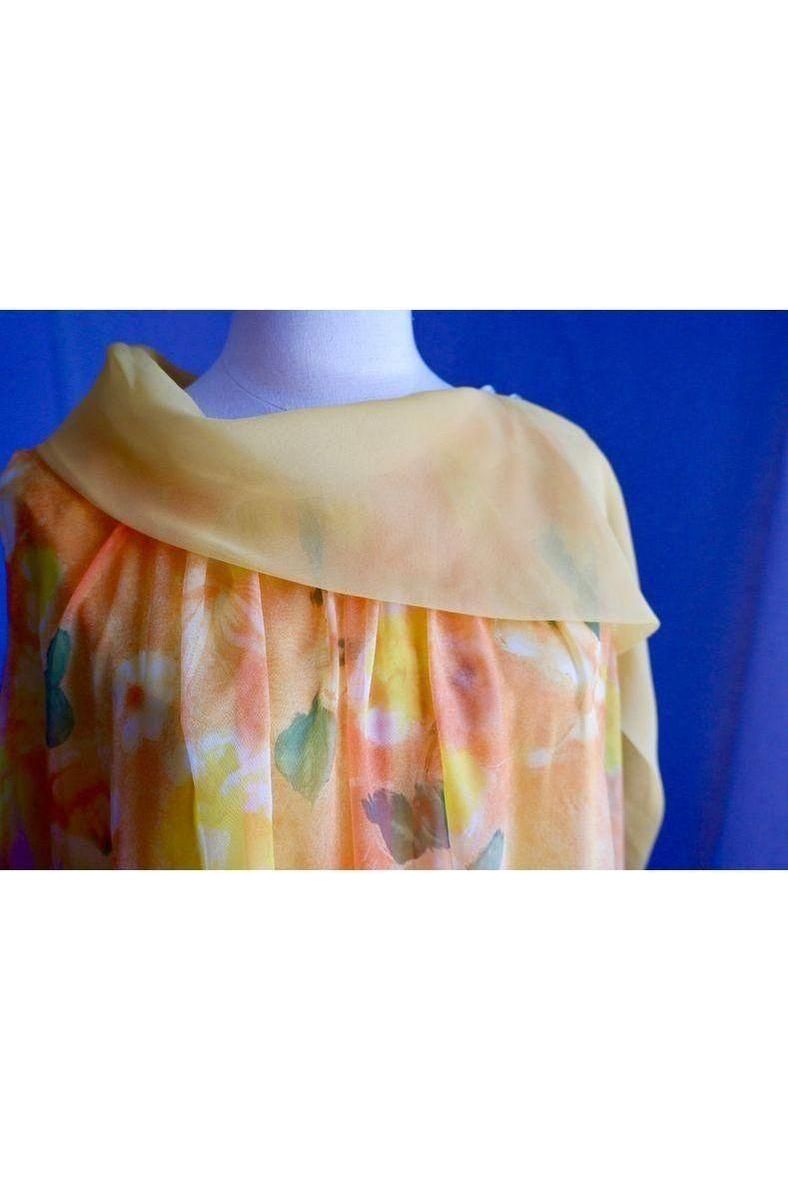 1960s-1970s Georgie Keyloun Caftan – Golden Hour Elegance S/M