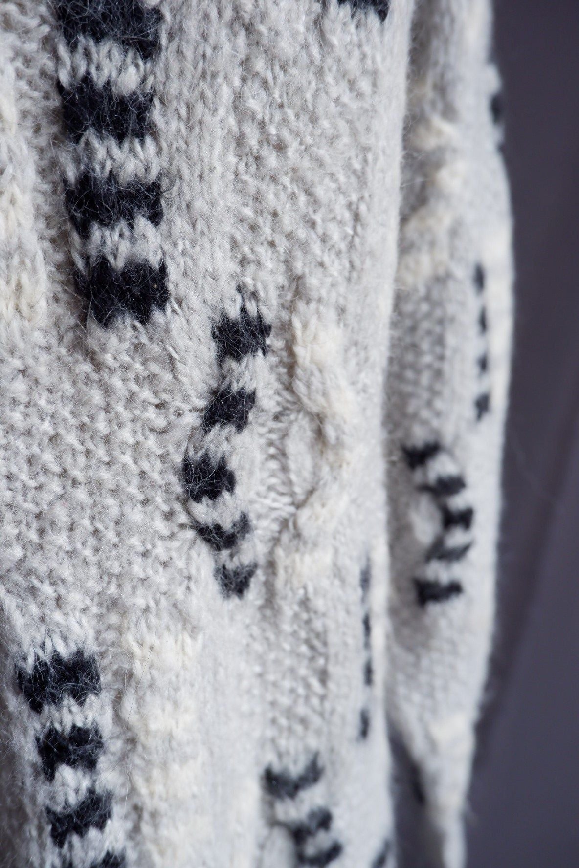 1980s Vintage Christian Dior Paris/New York Wool Blend Geometric Sweater M/L