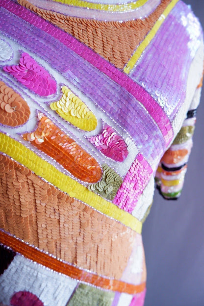 1980s Pucci-Inspired Sequin Dress