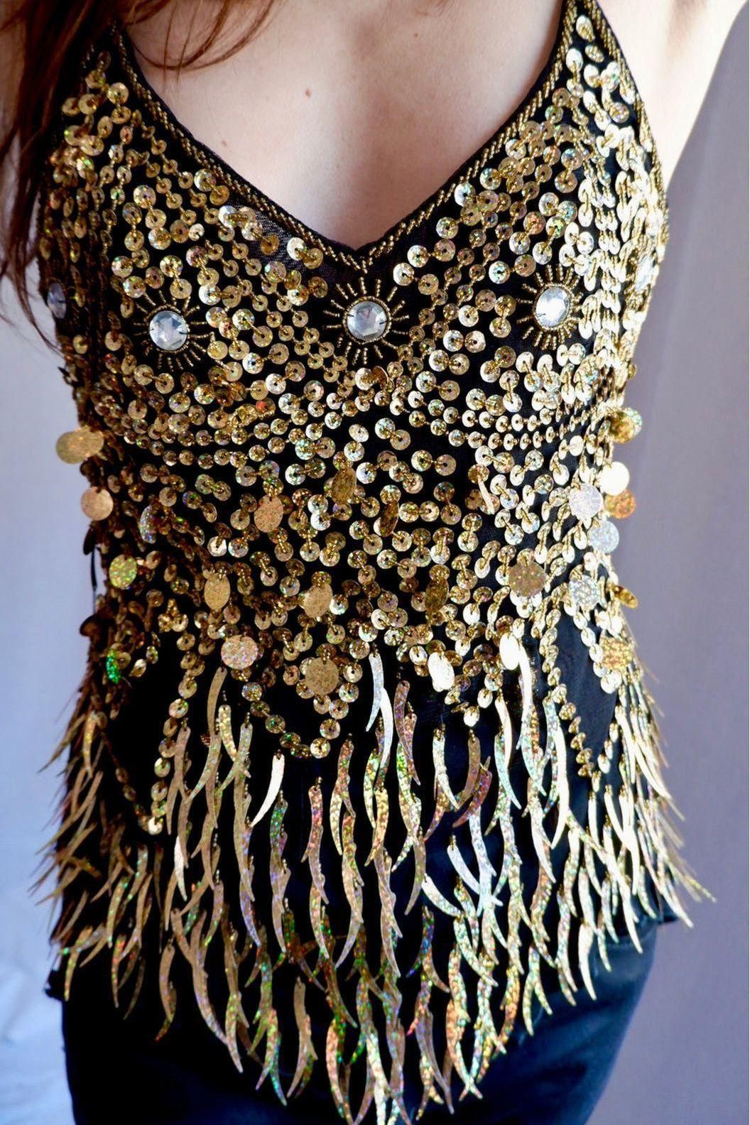 Handmade Golden Hour Flame Top S/M