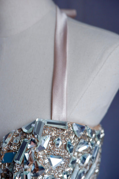 Sherri Hill crystal corset, one-of-a-kind reworked from an original gown bodice