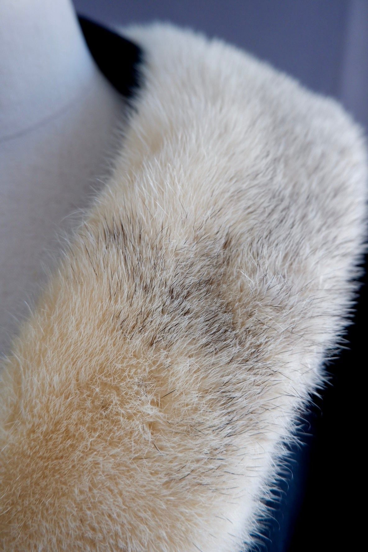 1960s Townley Swing Coat with Fur Collar & Trim M/L