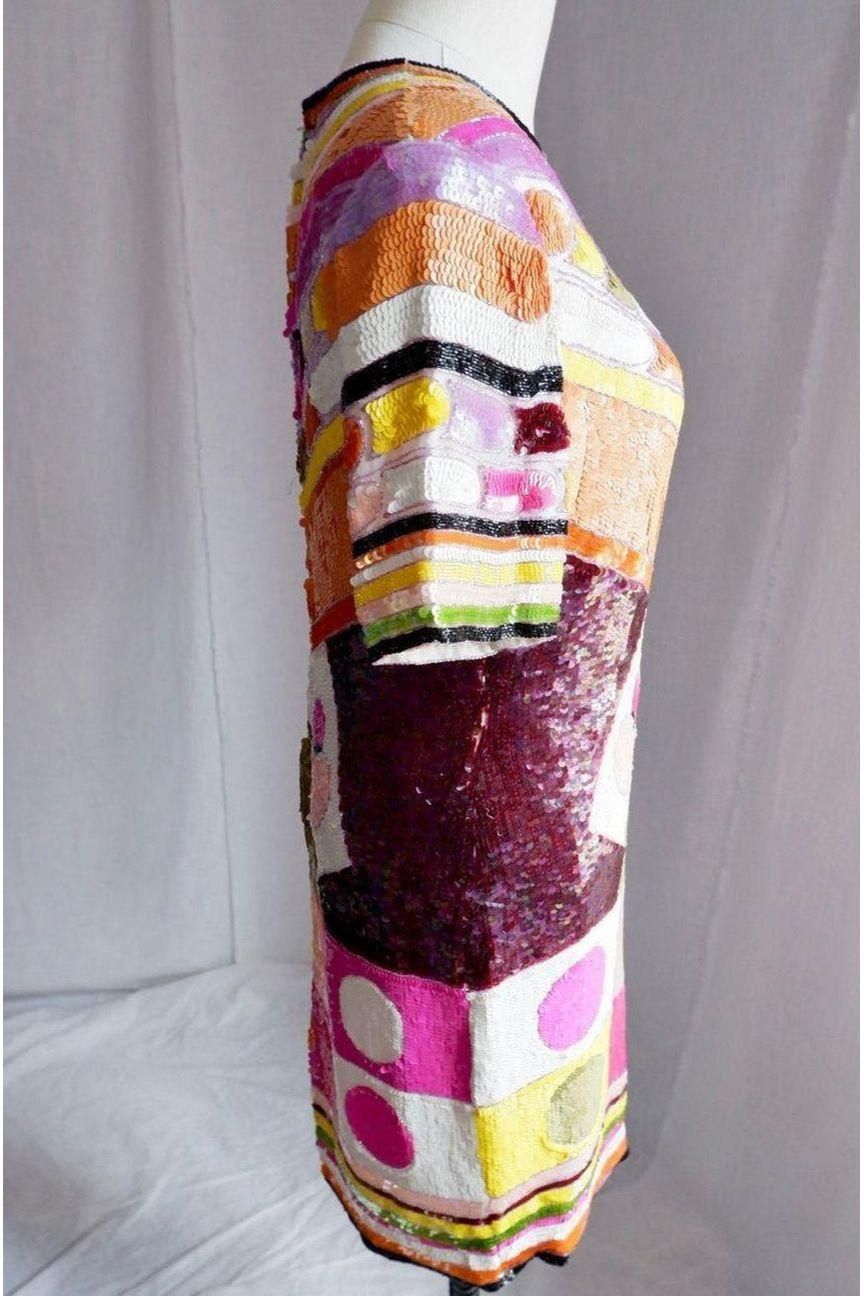 1980s Pucci-Inspired Sequin Dress