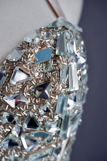 Sherri Hill crystal corset, one-of-a-kind reworked from an original gown bodice