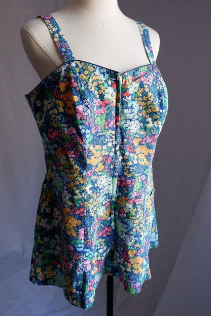 1970s Ceeb Floral Playsuit