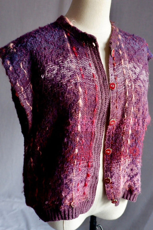 Maggie Doyle Hand Knit Absolutely Adorable Vest M/L