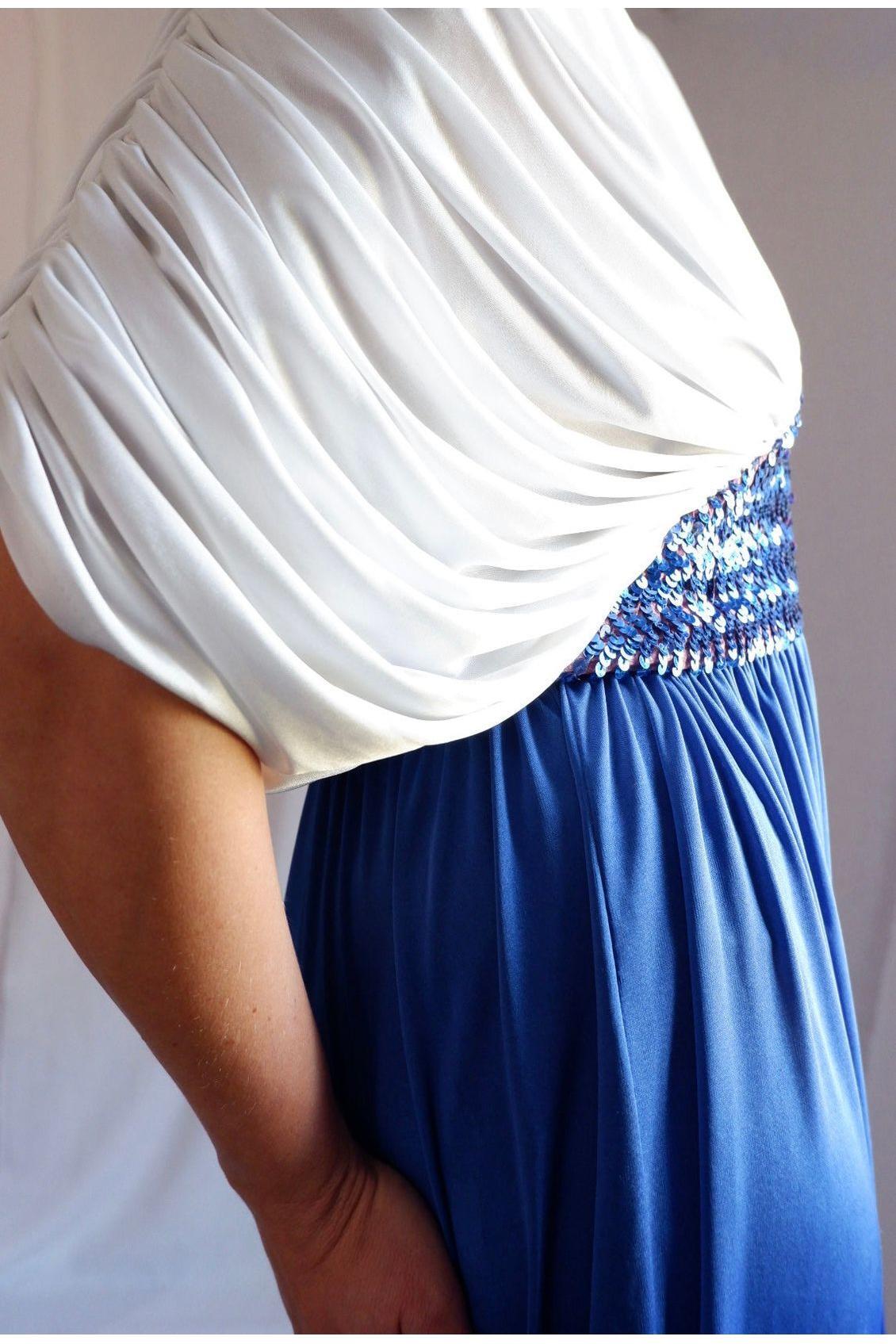 1970s/80s Draped Sequin Jumpsuit – Studio 54 Meets Goddess Glam L-XXL