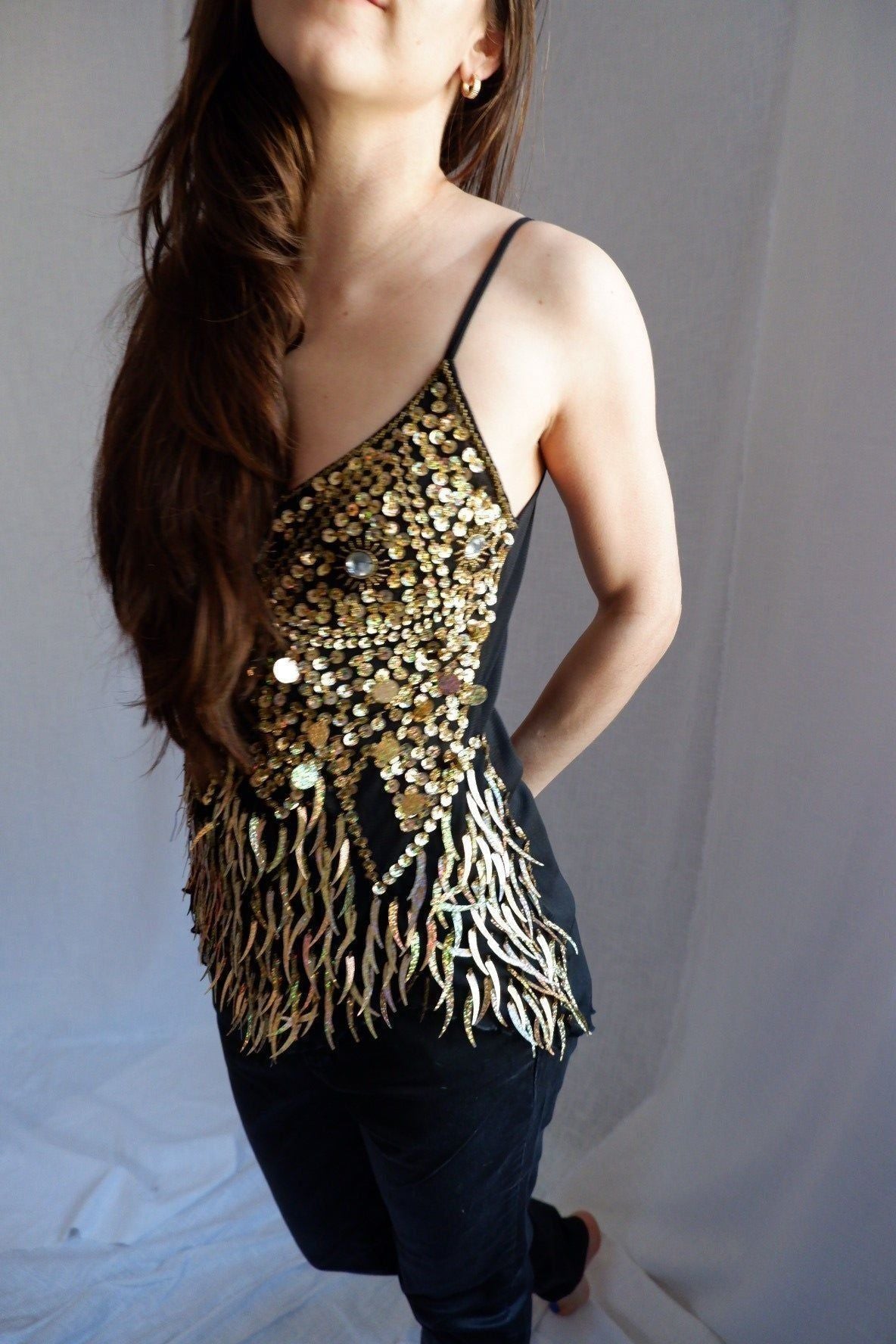 Handmade Golden Hour Flame Top S/M