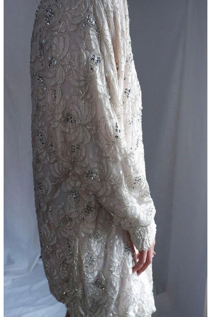 1980s Deadstock Lilli Rubin Beaded Dress – Rare Plus-Size Fit (Up to 2XL!)