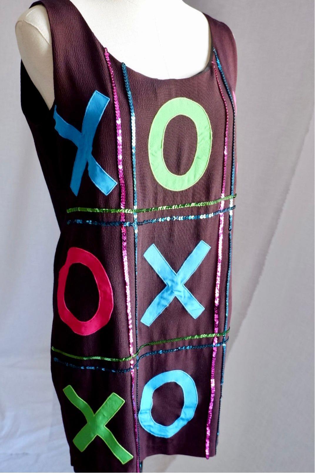 Vintage Holly Sharp XOXO Appliqué Dress (M)