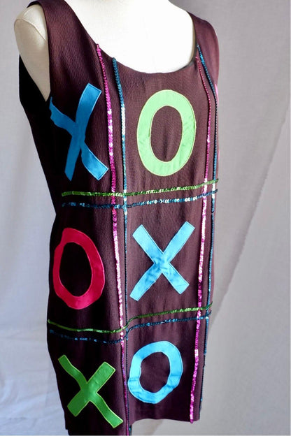 Vintage Holly Sharp XOXO Appliqué Dress (M)