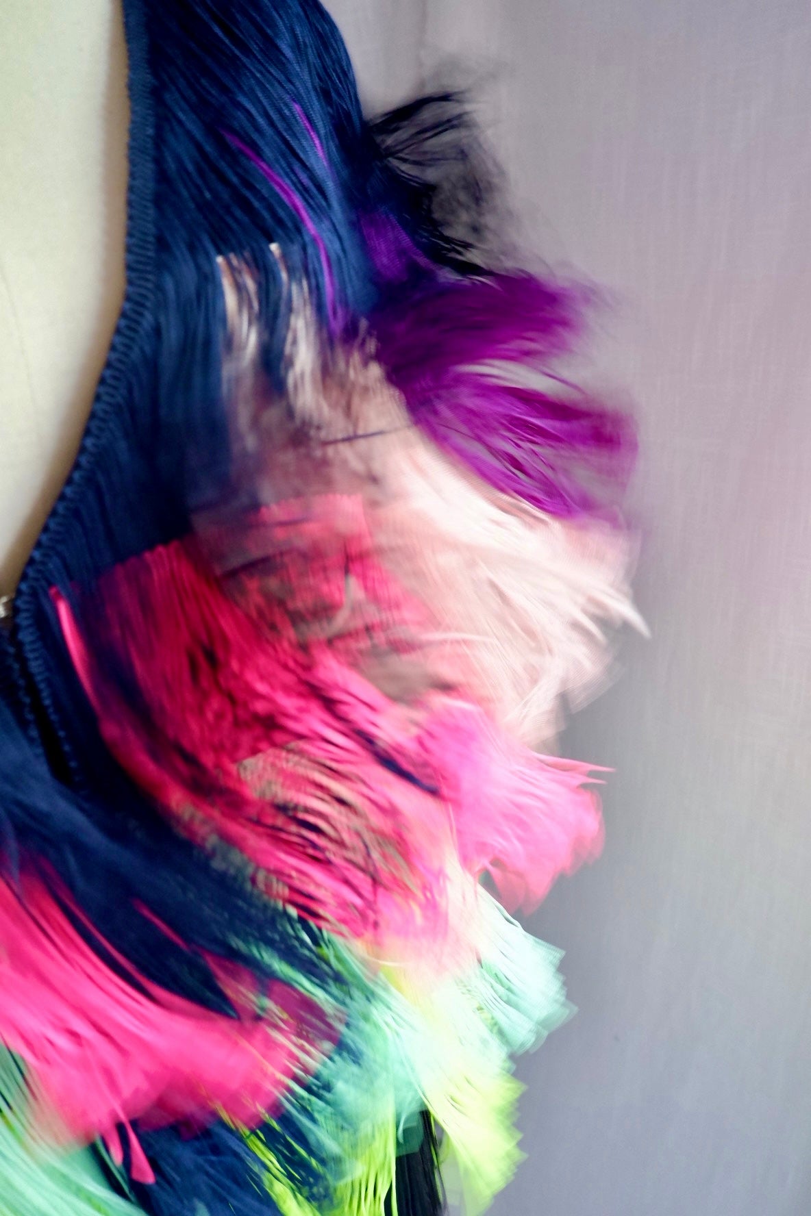 1980s/90s Rainbow Fringe Jacket