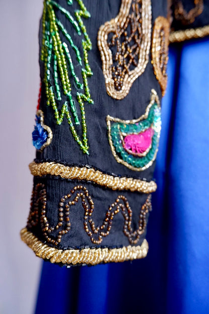 Vintage Beaded Sequin Jacket – Multicolor Embellished