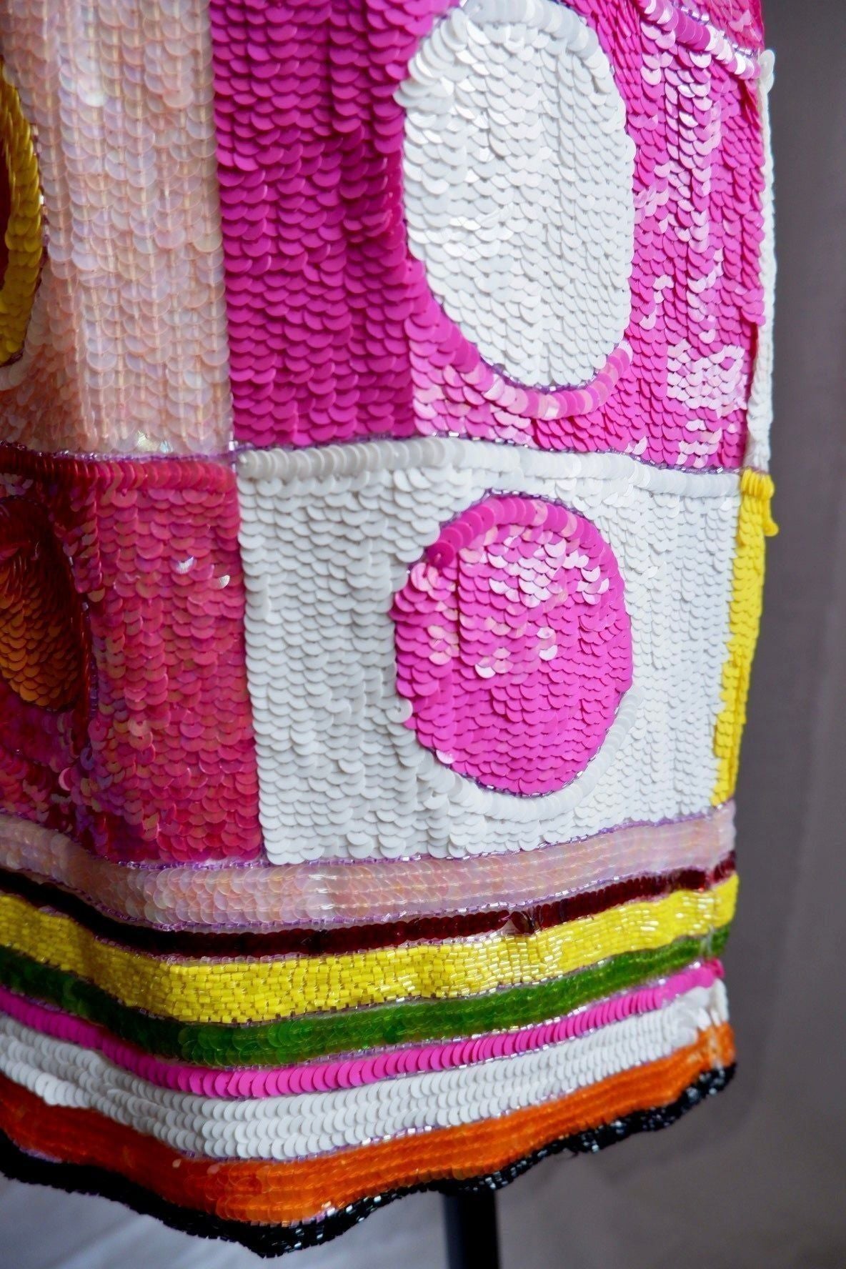 1980s Pucci-Inspired Sequin Dress