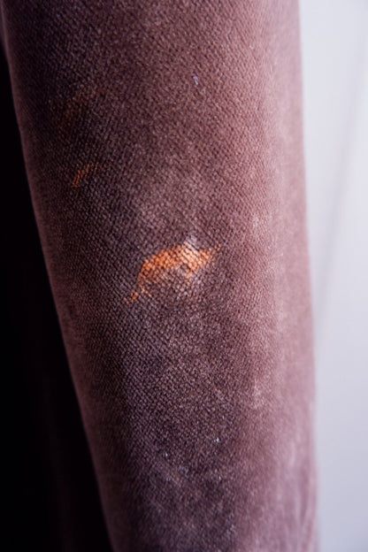1970s Chocolate Brown Double-Breasted Velvet Coat – Worn-In Elegance M/L