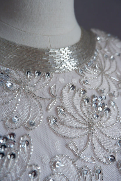 1980s Deadstock Lilli Rubin Beaded Dress – Rare Plus-Size Fit (Up to 2XL!)