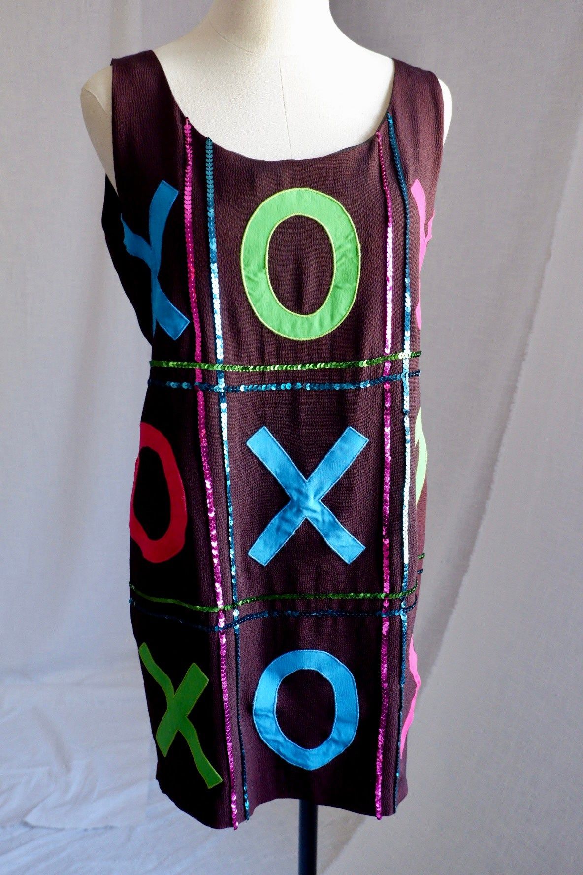 Vintage Holly Sharp XOXO Appliqué Dress (M)