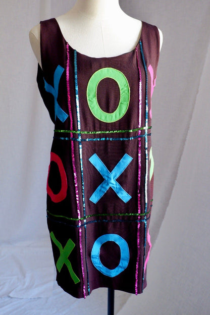 Vintage Holly Sharp XOXO Appliqué Dress (M)