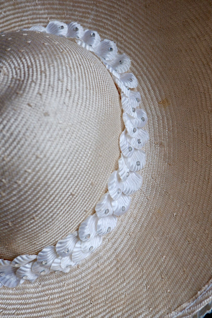 Vintage Jack McConnell Couture Hat with Sculptural Wave Design (Red Feather Label)