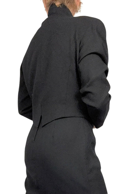 1980s Vintage Orlando Rossi Wool Dress and Jacket Set