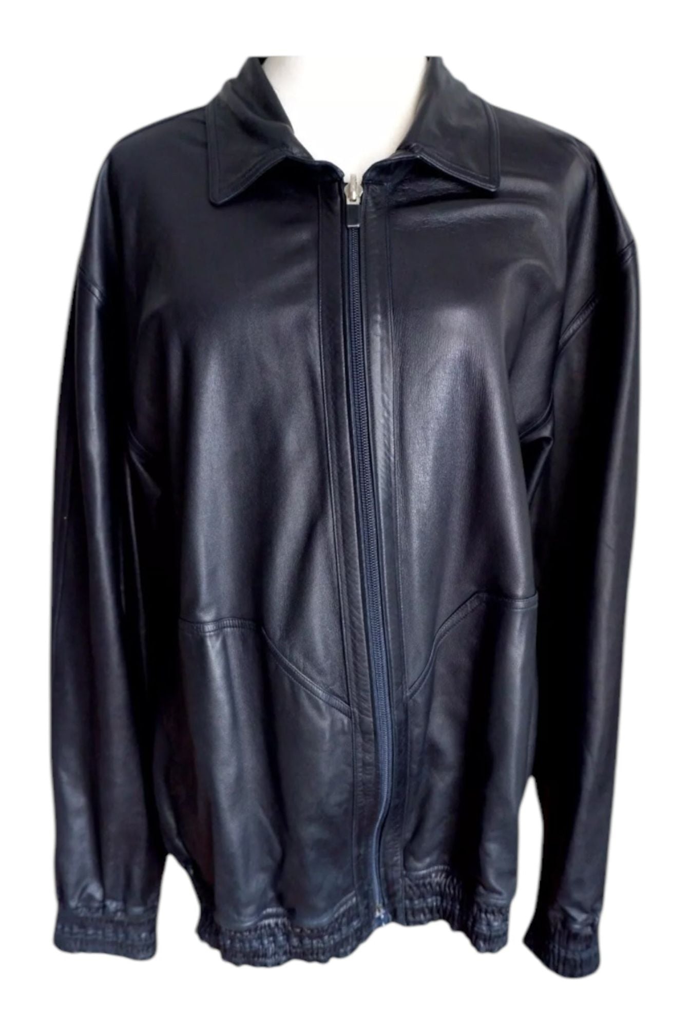Rare Zilli Black Lambskin Leather Jacket – Unlined Single-Cut Hide (Amphiboles Paris Exclusive)