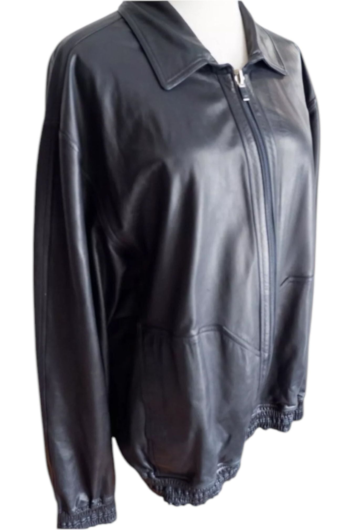 Rare Zilli Black Lambskin Leather Jacket – Unlined Single-Cut Hide (Amphiboles Paris Exclusive)
