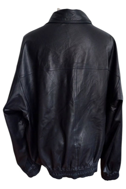Rare Zilli Black Lambskin Leather Jacket – Unlined Single-Cut Hide (Amphiboles Paris Exclusive)