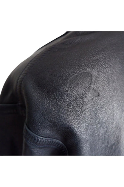 Rare Zilli Black Lambskin Leather Jacket – Unlined Single-Cut Hide (Amphiboles Paris Exclusive)