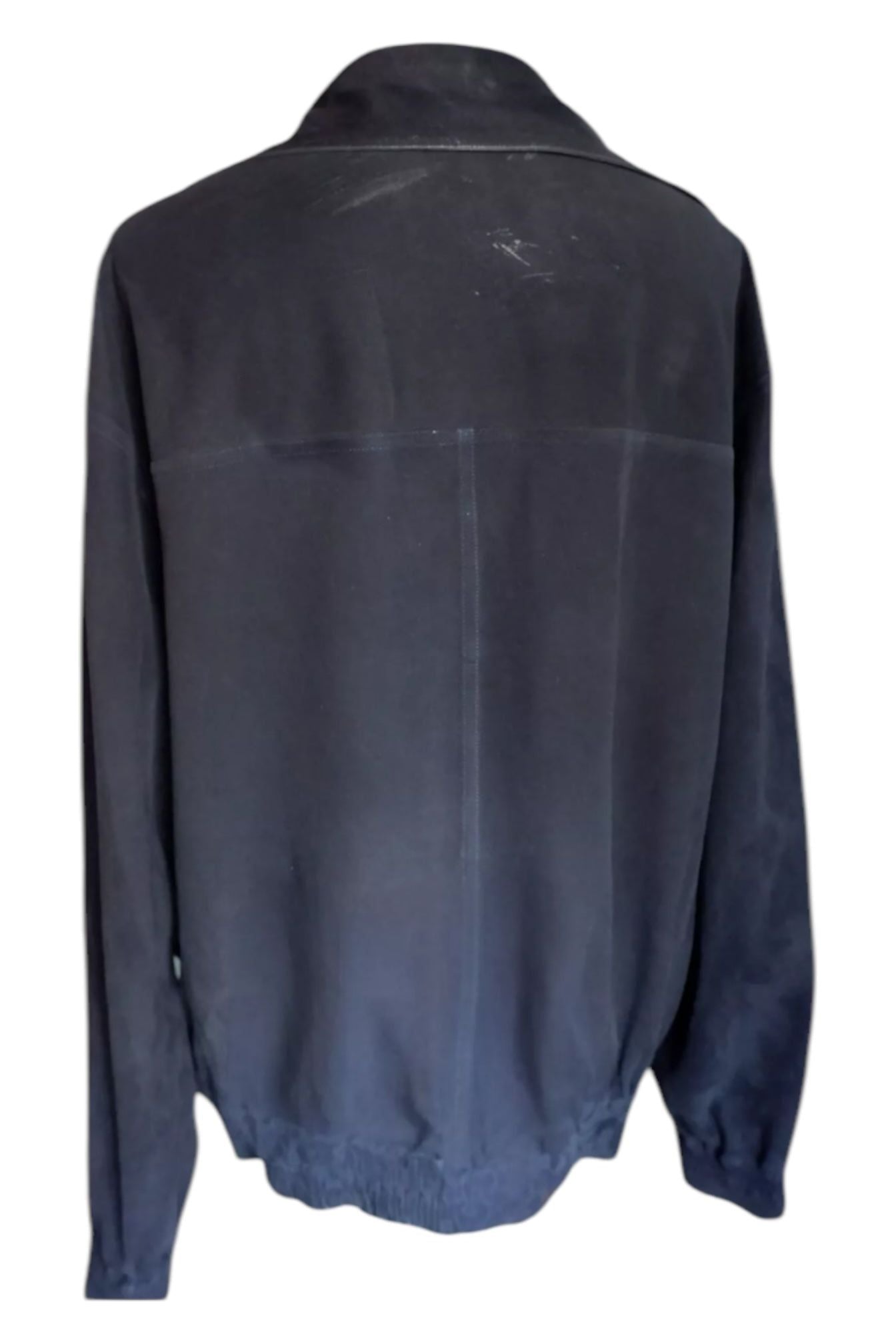 Rare Zilli Black Lambskin Leather Jacket – Unlined Single-Cut Hide (Amphiboles Paris Exclusive)