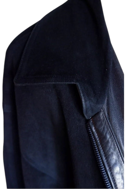 Rare Zilli Black Lambskin Leather Jacket – Unlined Single-Cut Hide (Amphiboles Paris Exclusive)