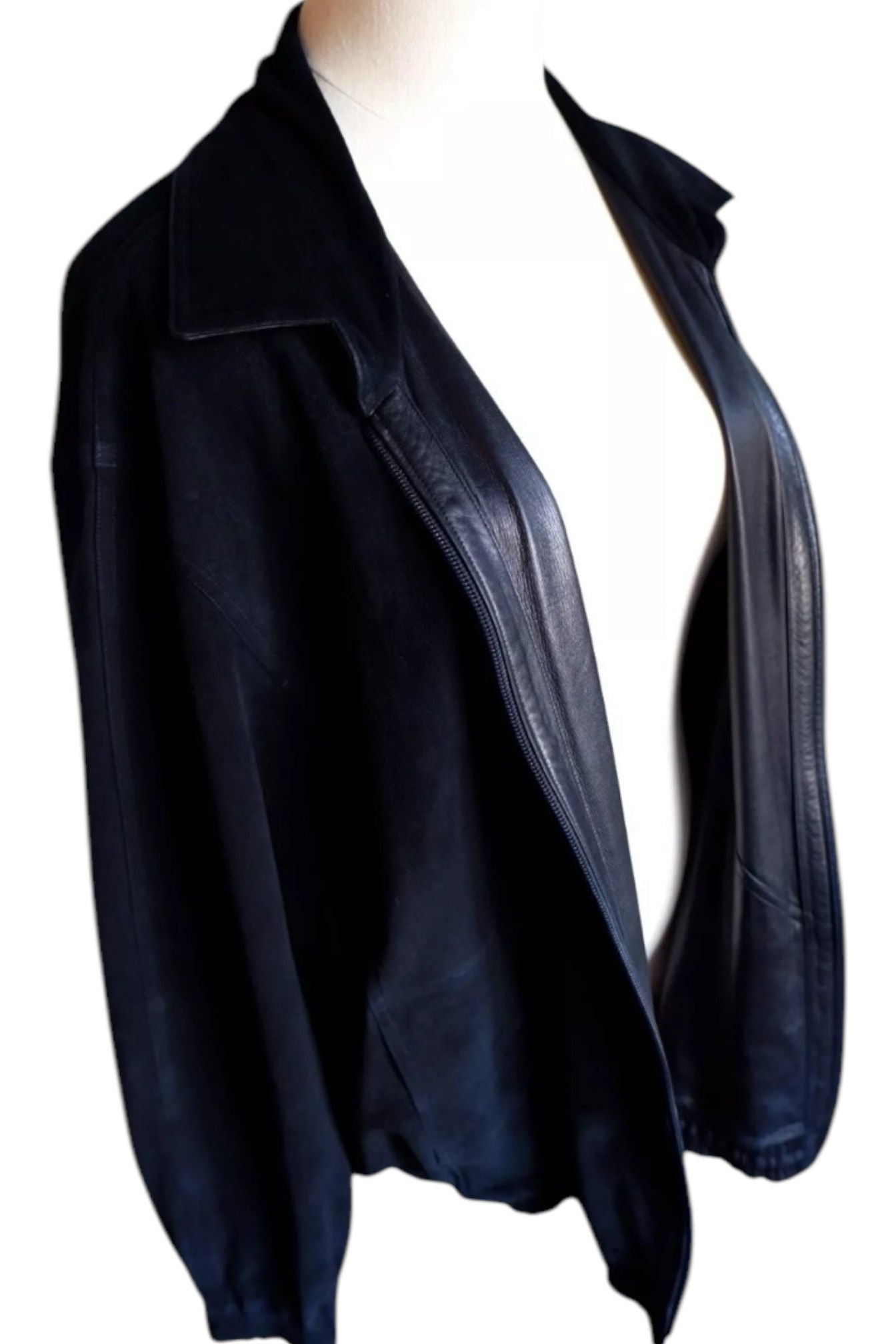 Rare Zilli Black Lambskin Leather Jacket – Unlined Single-Cut Hide (Amphiboles Paris Exclusive)