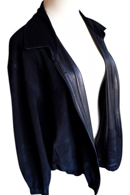 Rare Zilli Black Lambskin Leather Jacket – Unlined Single-Cut Hide (Amphiboles Paris Exclusive)