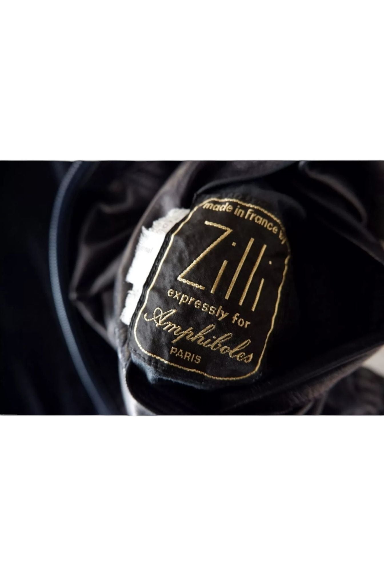 Rare Zilli Black Lambskin Leather Jacket – Unlined Single-Cut Hide (Amphiboles Paris Exclusive)