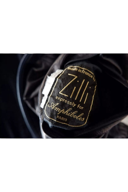 Rare Zilli Black Lambskin Leather Jacket – Unlined Single-Cut Hide (Amphiboles Paris Exclusive)