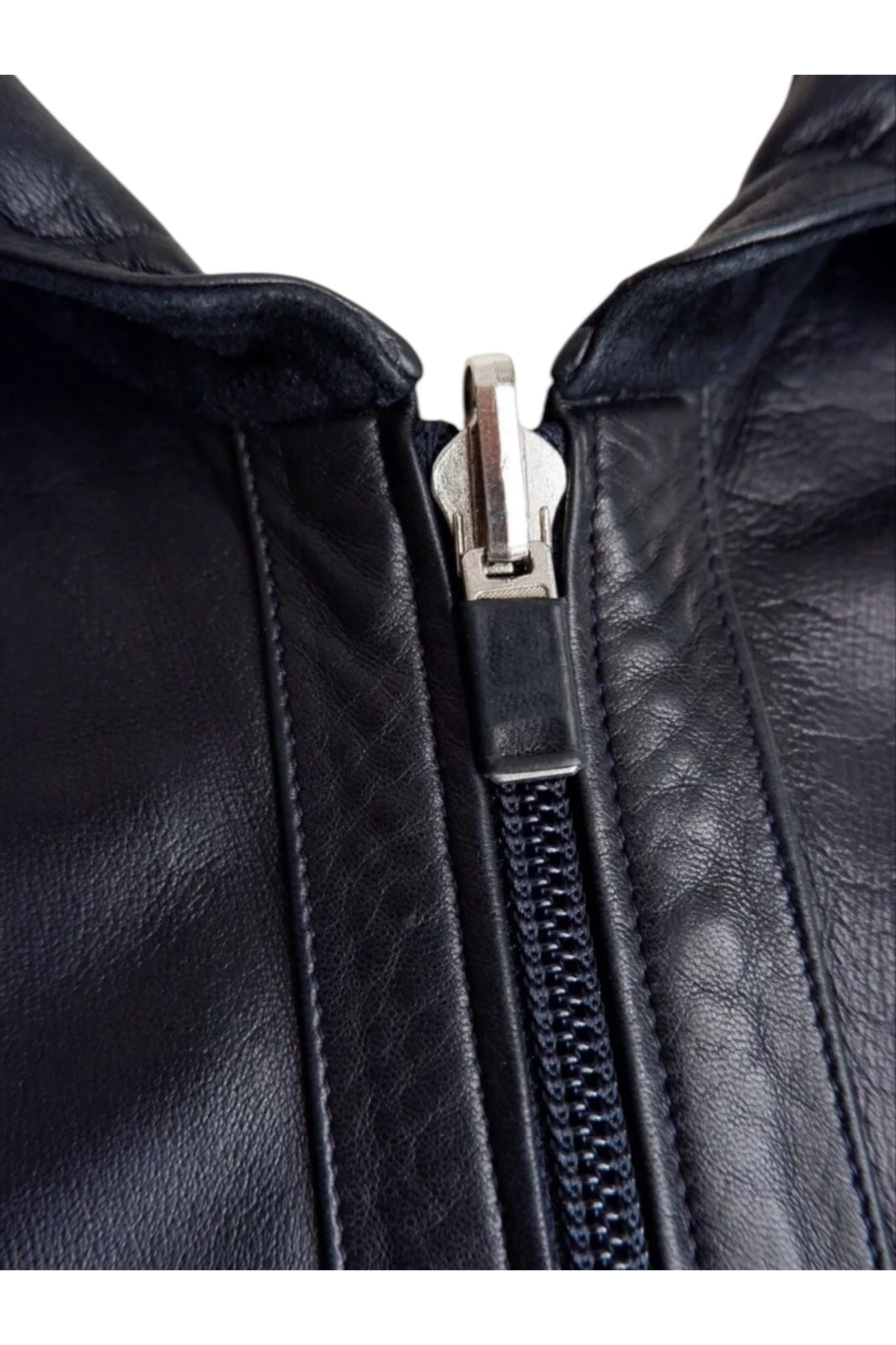 Rare Zilli Black Lambskin Leather Jacket – Unlined Single-Cut Hide (Amphiboles Paris Exclusive)