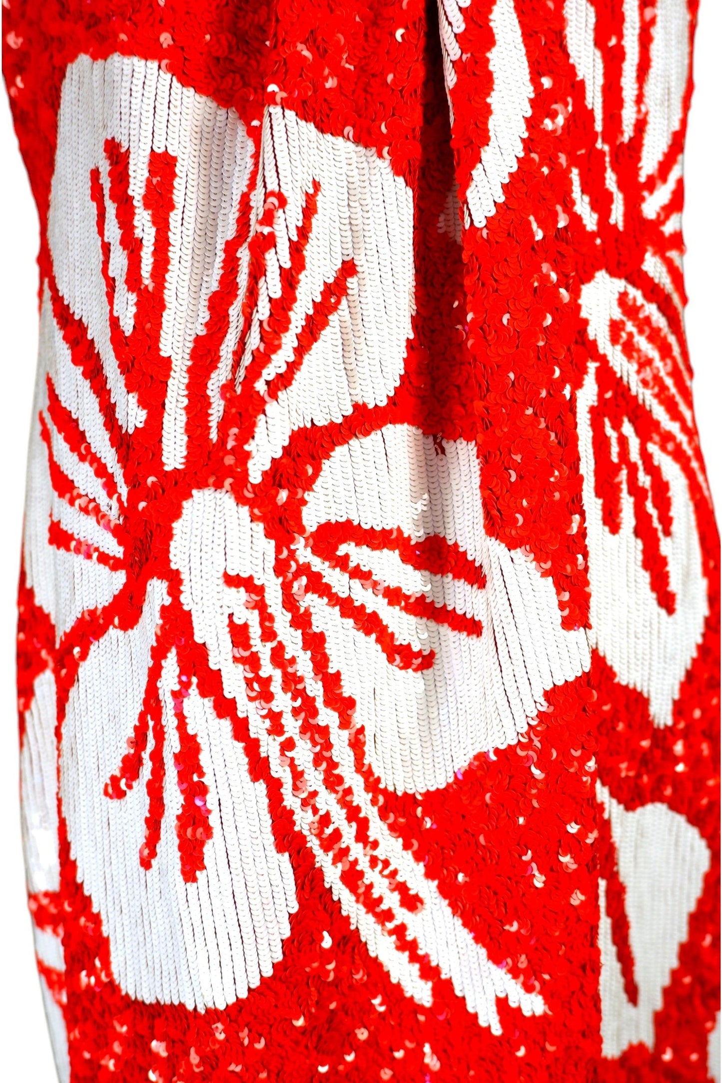 1991 Valentino Haute Couture Red Sequin Mini Dress – Paris Runway Closing Piece