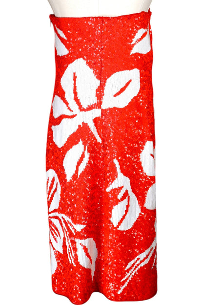 1991 Valentino Haute Couture Red Sequin Mini Dress – Paris Runway Closing Piece