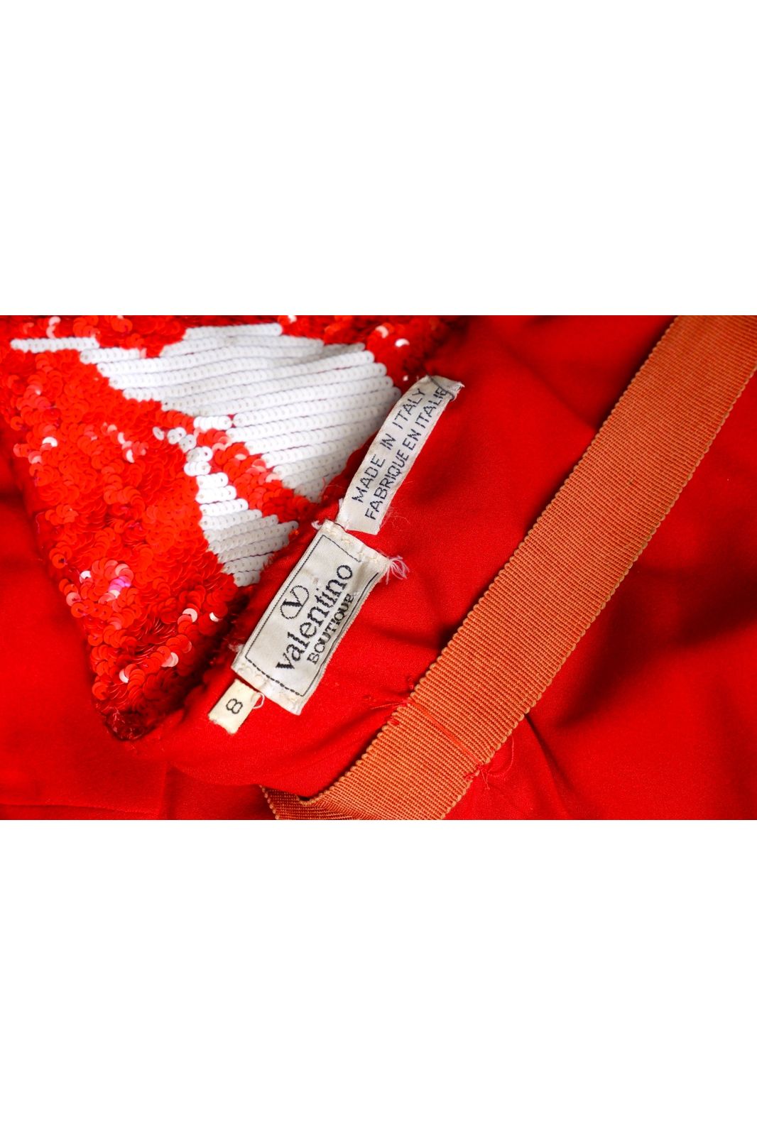 1991 Valentino Haute Couture Red Sequin Mini Dress – Paris Runway Closing Piece