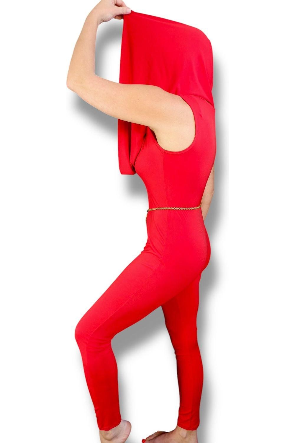 Fashion Love “Little Red Riding Hood” Jumpsuit – Made in USA
