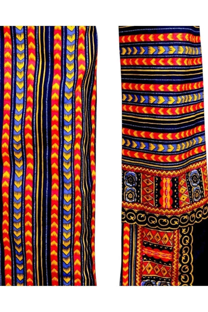 90s/y2k Vintage D & G Multicolor Geometric Print Flared Pants XS