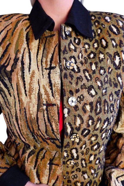 1980s/90s Deadstock Jacobson’s Detroit Animal Print Jacket – Original Tags XS/S