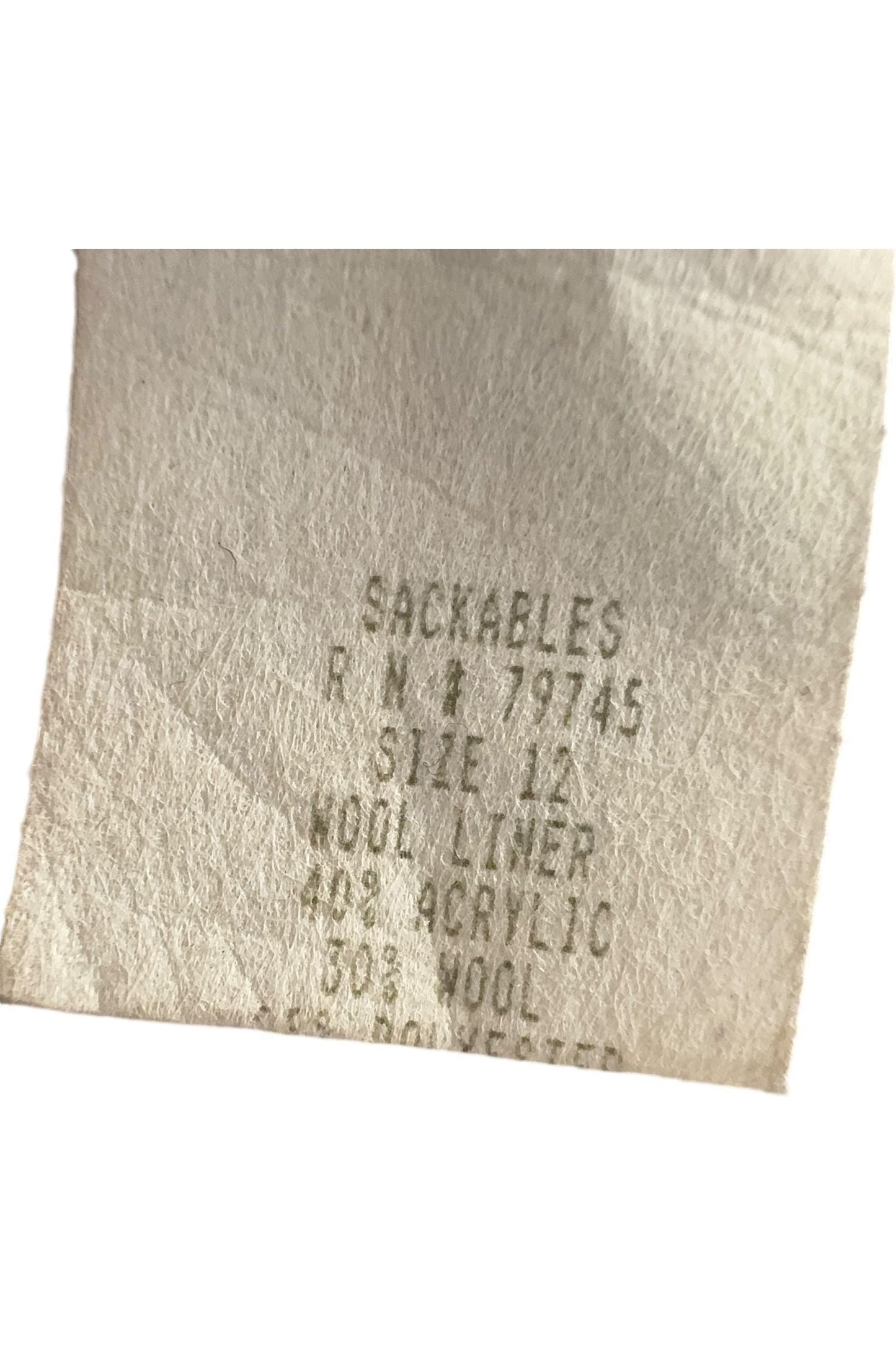 1980s Vintage Sackables Rainjacket M/L