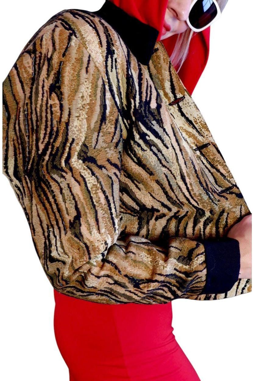 1980s/90s Deadstock Jacobson’s Detroit Animal Print Jacket – Original Tags XS/S
