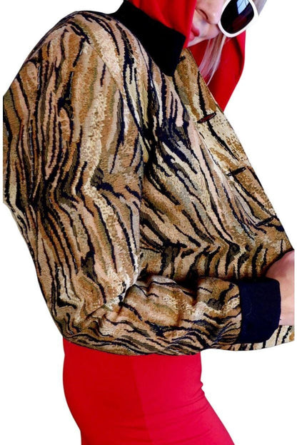 1980s/90s Deadstock Jacobson’s Detroit Animal Print Jacket – Original Tags XS/S