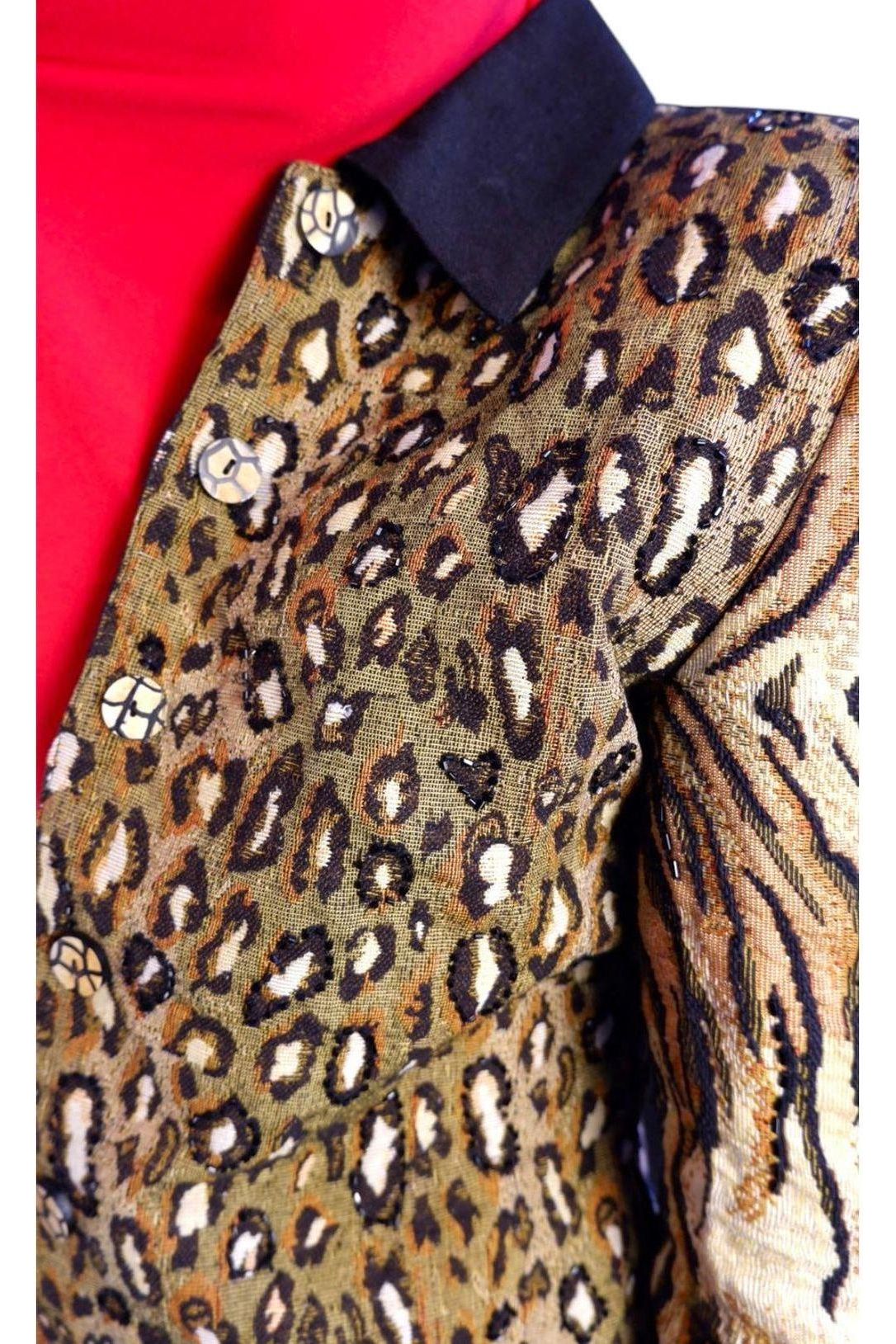 1980s/90s Deadstock Jacobson’s Detroit Animal Print Jacket – Original Tags XS/S