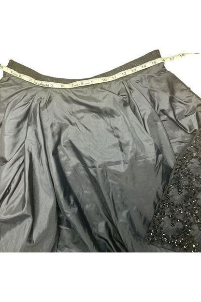 1980s Vintage Black Sequin Silk and Wool Cape Free Size